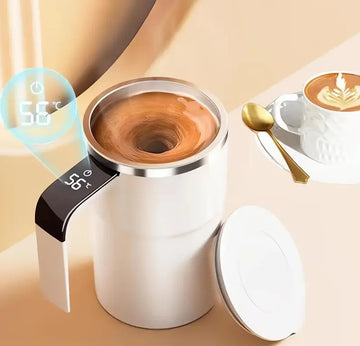 Best-Selling Smart Travel Coffee Maker New Automatic Self-Stirring Electric Pour-Over Temperature Display Protein Powder Mixer