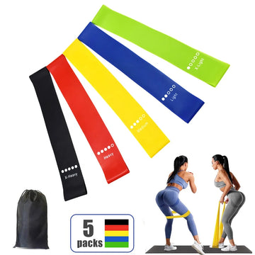 Factory Latex Rubber Elastic Loop Resistance Bands Stretching Hip Booty Yoga Bands Workout Home Gym Exercise Fitness Bands