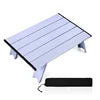 Ultralight Roll up Mini Aluminum Camp Picnic Table Foldable for Outdoor Hiking Camping Metal Table