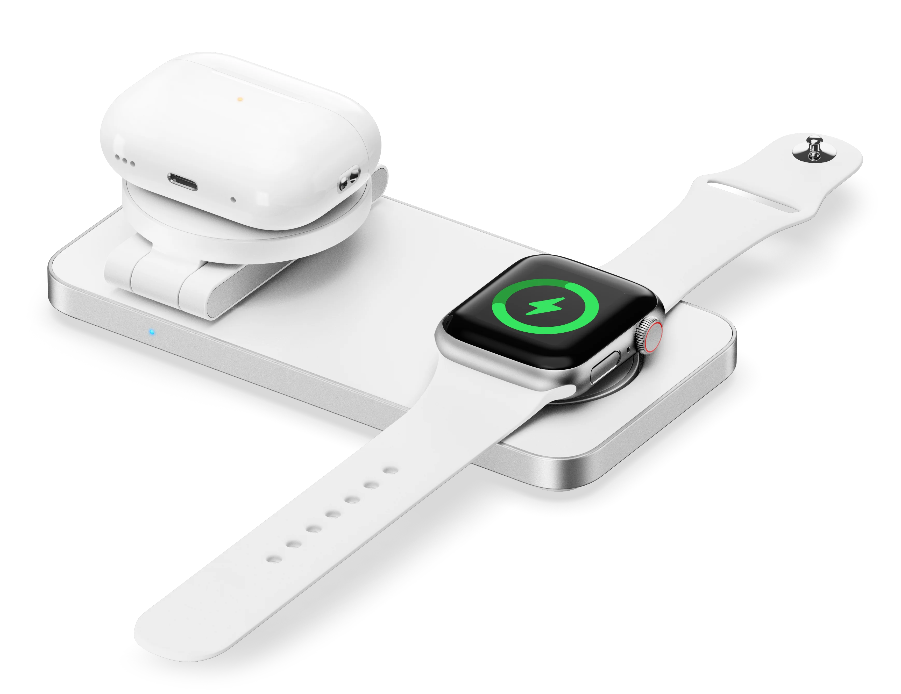 New Idea Portable Multifunctional 3 in 1 Wireless Charger for Smart Watch Power Banks Station for iphone 15 Custom Logo Foldable