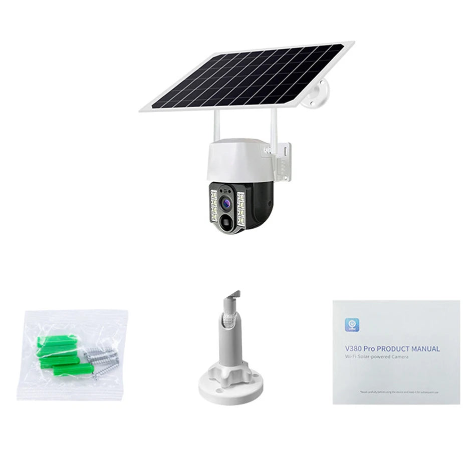 Hd 3MP Mini Wifi Wireless Ip Camera Ptz 5V Led Light Night Vision Solar Camera Wifi Battery Mini Cameras