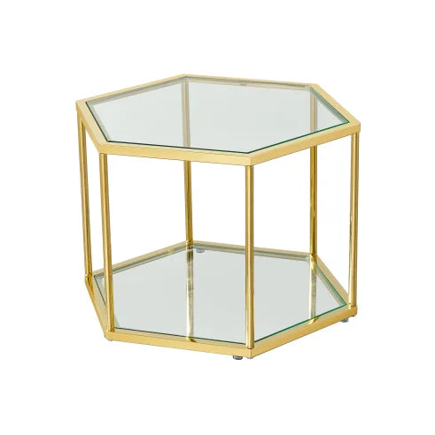 Modern Nordic Style Console Table with Adjustable Height and Easy Cleaning Glass and Stainless Steel for Living Room Hotel Use