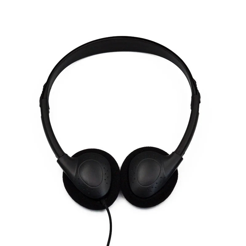 Head-mounted Computer Headset No Microphone Gaming Headset Noise Canceling Sports MP3 Earphone Wired Stereo Headset Universal