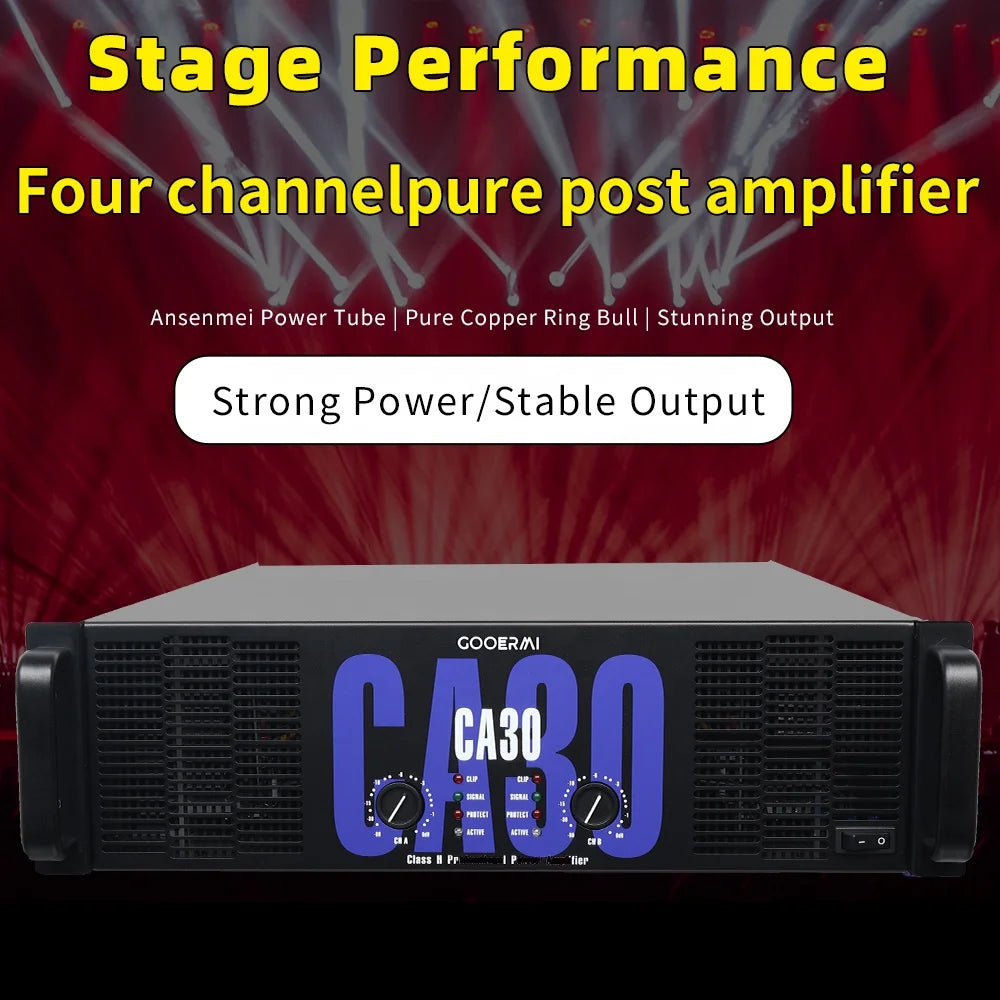 CA30 Good Quality Professional CA Amplifier CA30 3U Class H Amplifier 2 Channel Power Amplifier 1500W Amp for Music Stage