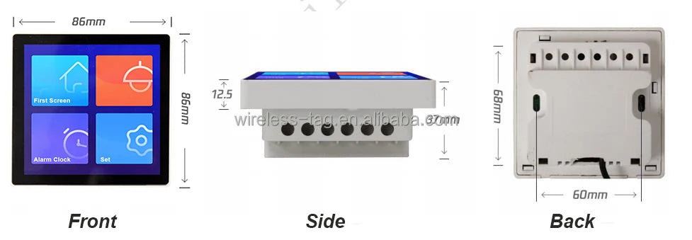 WT32S3-86S 86mm Box Screen Monitors IPS 4inch square Smart Displays 3.95 Inch Lcd ESP32 Touch Display Screen with Display Module