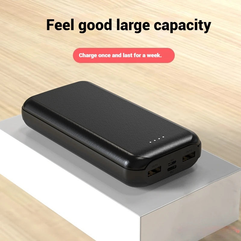 OEM Custom logo Powerbanks Slim Portable Power Banks 20000mAh Dual USB Thin Phone Charger Gift 20000mAh Power Bank