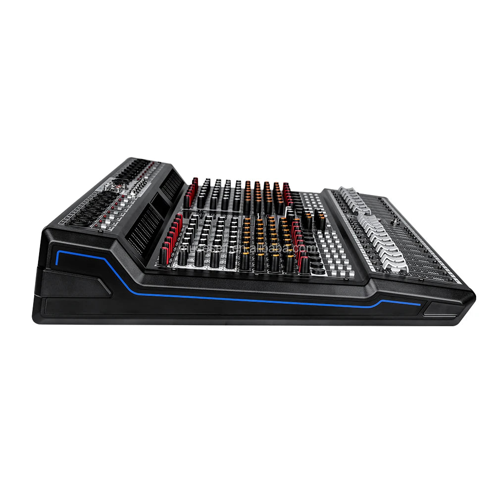Mixer Audio Usb Interface DJ Controller Power Mixer Amplifier Mixing Console for Home Music Karaoke 16 Channels