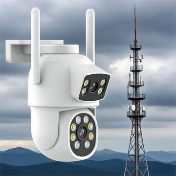 OEM PTZ Smart Security Camera System with Cloud/SD Card Storage Two Way Audio Dual Lens Camera