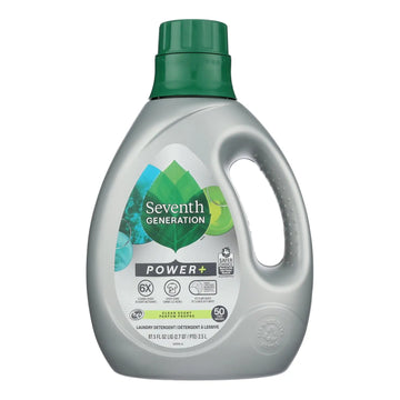 UD2 Seventh Generation Liquid Laundry Detergent Powder Pwr Clean Scent-Floral Case of 4-87.5 Fz Household Cleaning for Glass