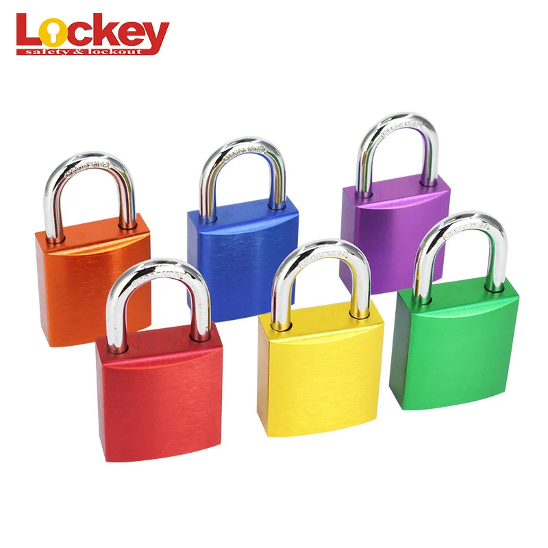 Custom Aluminum Pad Lock,Aluminum Color Padlock,Red Aluminum Safety Padlock