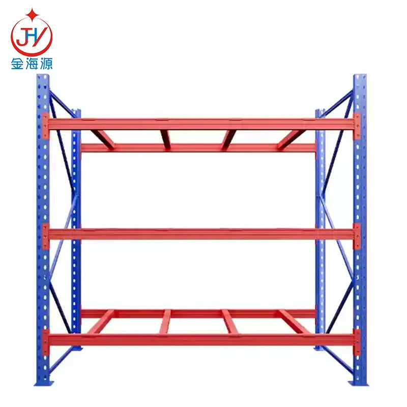 Durable Steel Racking Systems Metal Shelves for Safe and Organized Pallet Metal Storage Rack in Industrial Spaces