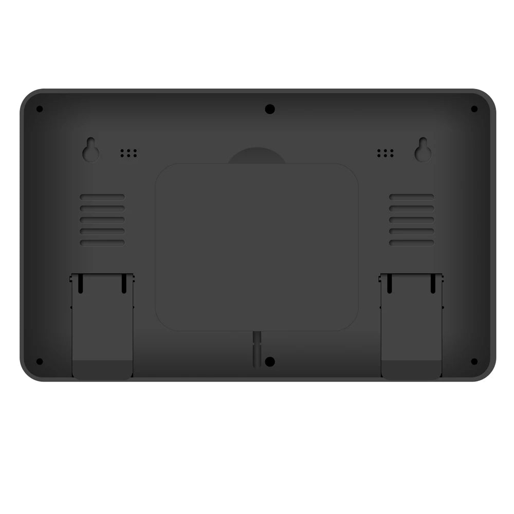 Digital LCD 13inch Mobile Phone App Operation Day Date Temperature Humidity WiFi Weather Desktop and Wall Alarm Clock