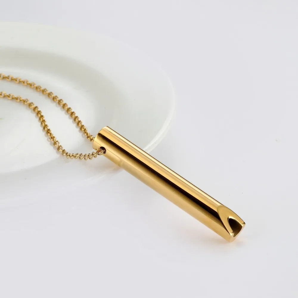 Anti-Anxiety Jewelry Breathing Necklace for Breathwork Anxiety Breathing Tool Stress Relief Anxiety Necklace for Women Men Baby