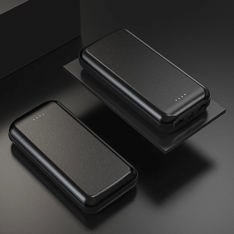 OEM Custom logo Powerbanks Slim Portable Power Banks 20000mAh Dual USB Thin Phone Charger Gift 20000mAh Power Bank