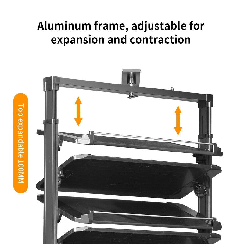 AOLISHENG 360 Degree Swivel Rotational Metal Shoe Rack Modern Design Telescopic Adjustable Height Hospital Home Living Room
