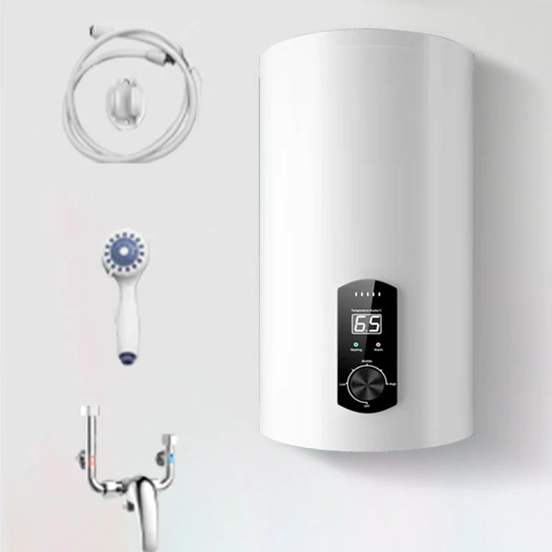Smart 40L-80L Vertical Electric Water Heater Energy Efficient Wall Mounted RV Bath Shower Smart Features for Household Use