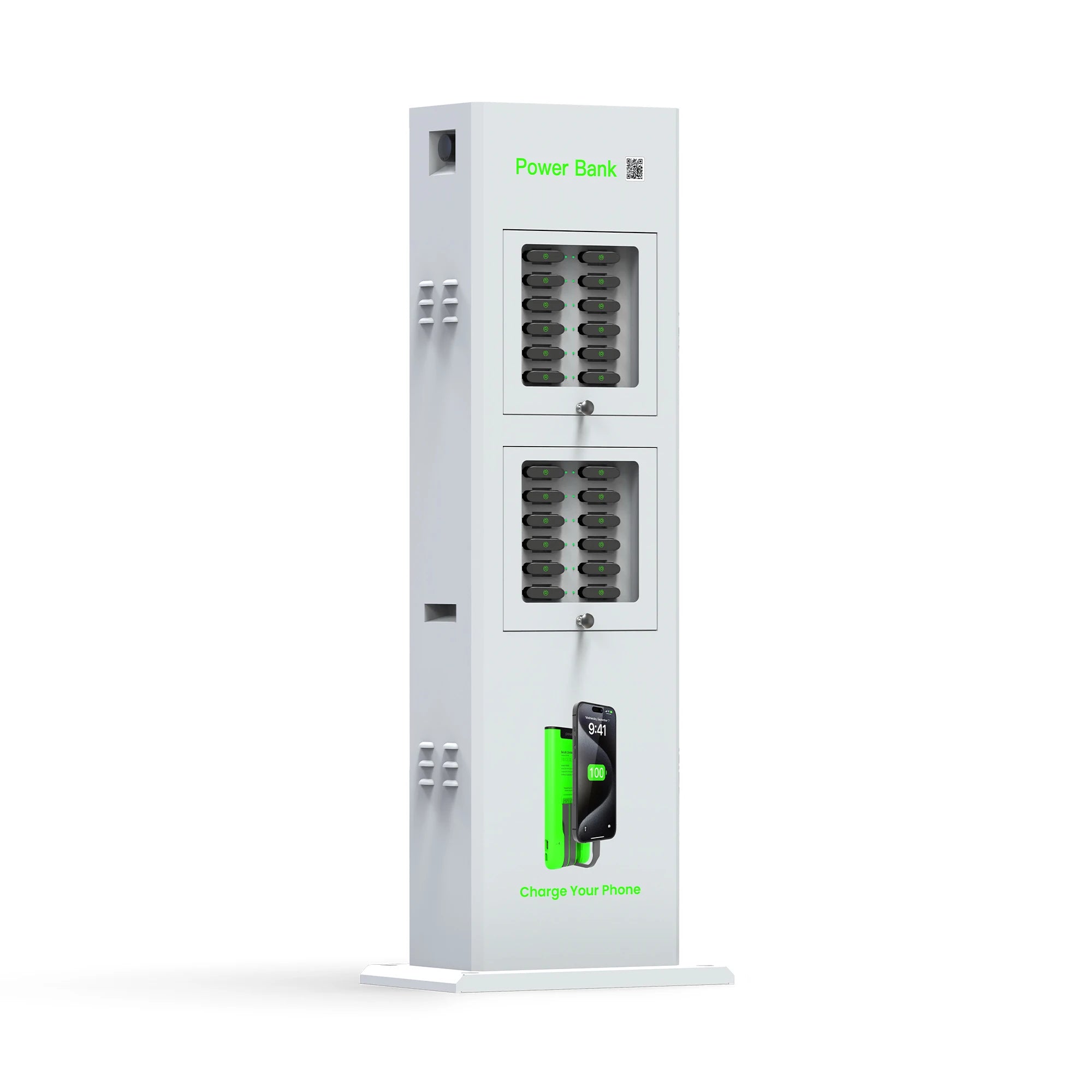 24 Slots Share Power Banks Rental Station Cell Phone Charging Station Kiosk Fast Charger Vending Machine for Out Door