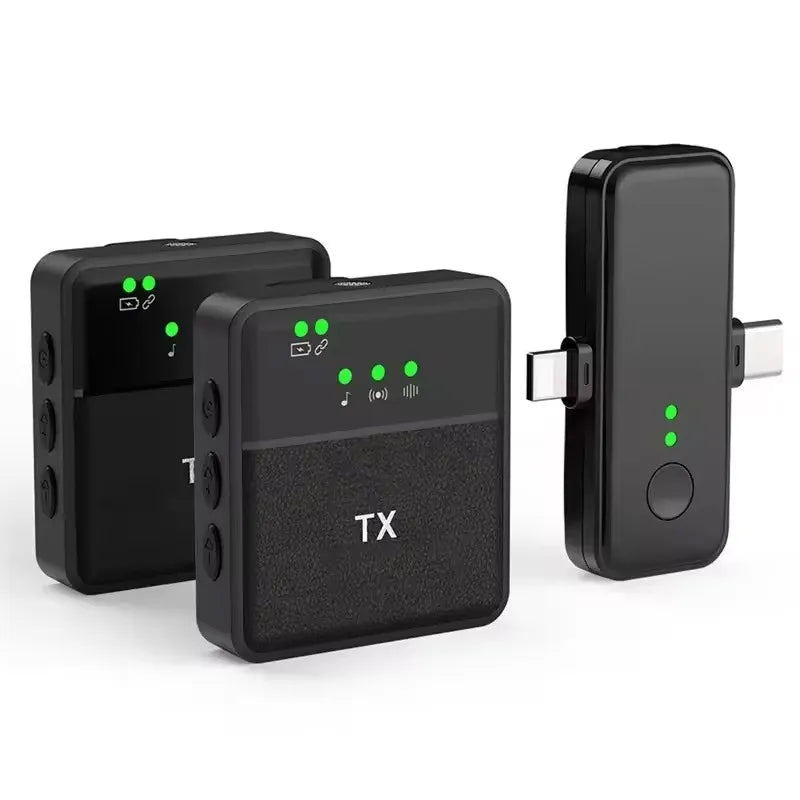 Wholesale SX31 Wireless Microphone 3 in 1 Professional Lavalier 2.4GHz Vlog Mini Wireless Microphone for Mobile Phone
