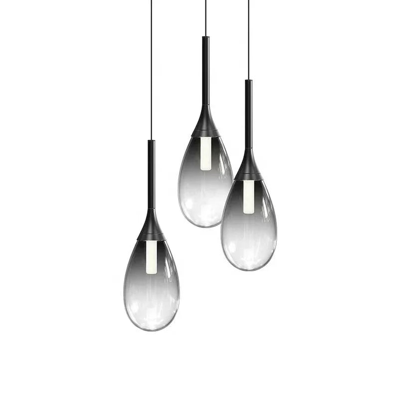Modern Simple Style bar Clothing Shop Restaurant Living Room Bedroom Bedside Glass Chandelier