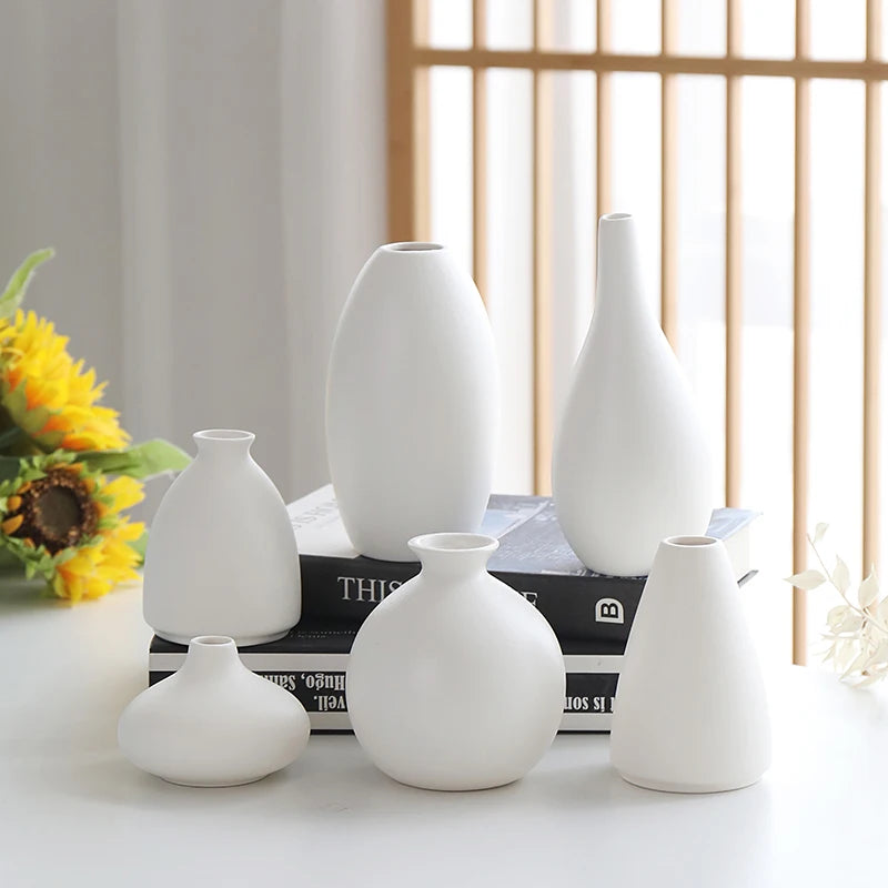 Ceramic Gift Flower Pots  Luxury  Nordic Moder Flowers Tall Teardrop Home Decor Coastal Swirls & Bubble Patterns Decorative Vase