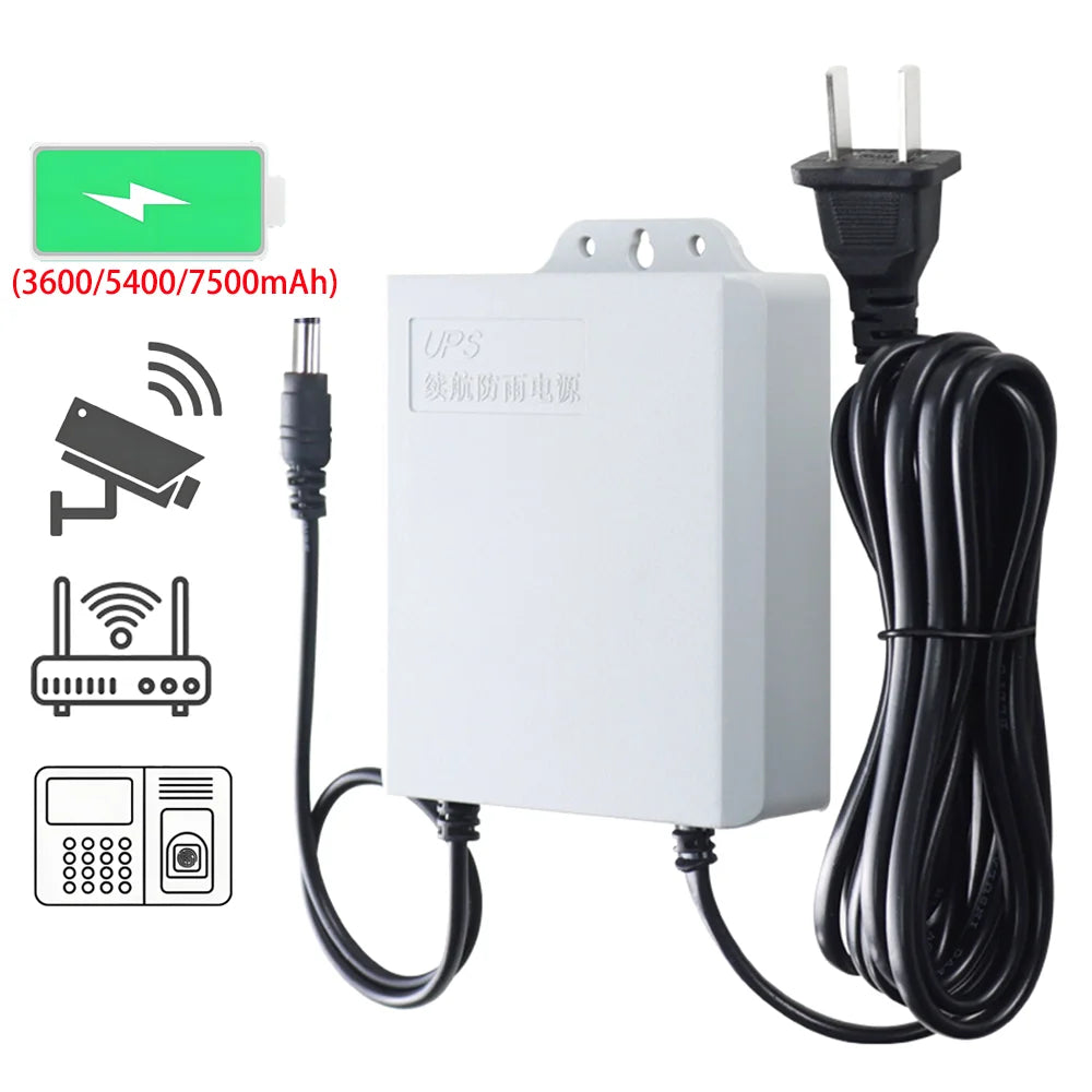 DIFANG AC DC12v2a Mini Ups for Wifi Router and Cctv Cameras 3600mah Ups Power Supply Mini Ups Power Bank