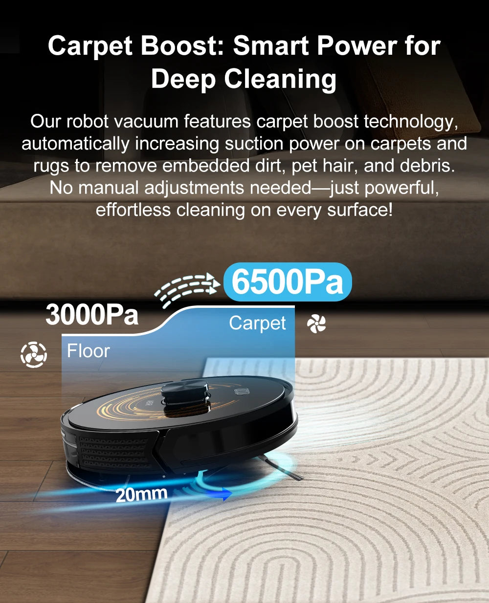 Self Charge Vacuum Robot Cleaner WiFi App Control Smart Sweep Robot Vacuum Cleaner with Mopping ABIR K30