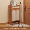Modern Tall Standing Shoe Rack for Dormitories Apartments Space-Saving Multi-Layer Shoe Cabinet Dustproof Feature for Entryway