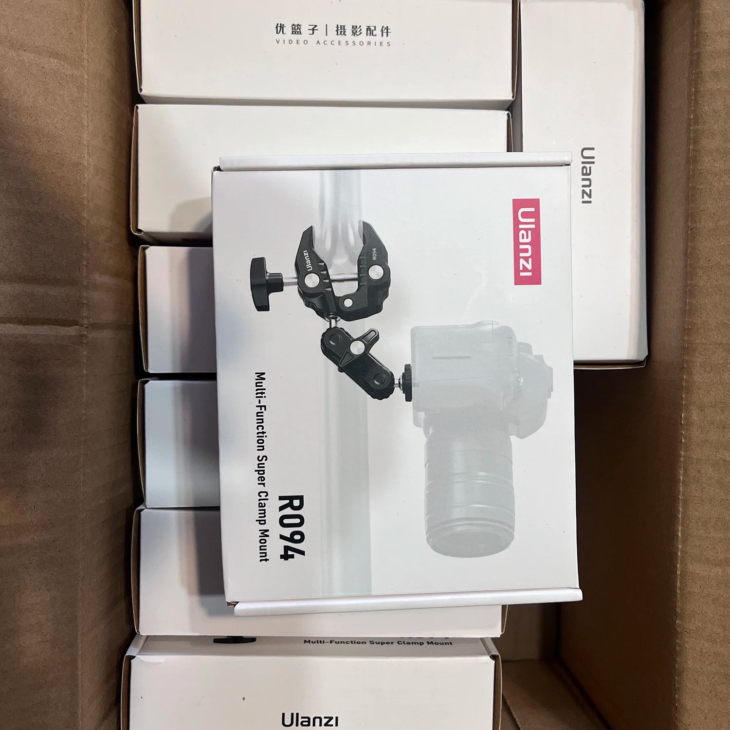 Ulanzi R094 Double Ball Head Magic Arm 1/4'' 3/8'' Aluminum Super Clamp Mounts 60mm for Camera Video LED Light Mic