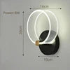 Minimalist Modern Bedside Lamp Creative Bedroom Living Room Nordic Led Ultra Bright Aisle Background Wall Light