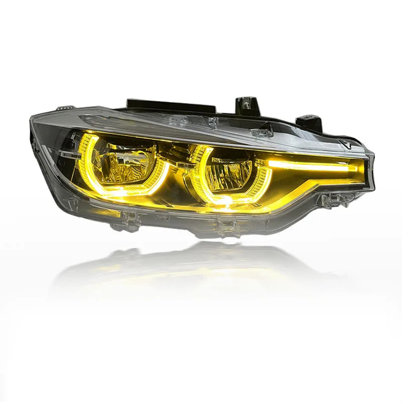 SJC New Design New Exclusive Product Ikon Headlight for F30 F35 2013-2018 LED Head Lamp Dual-color Daytime Running Lights