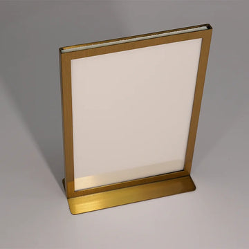 Practical Metal Desktop Menu Display Poster Board Business Card Stand for Store Office Table Decoration Accessory