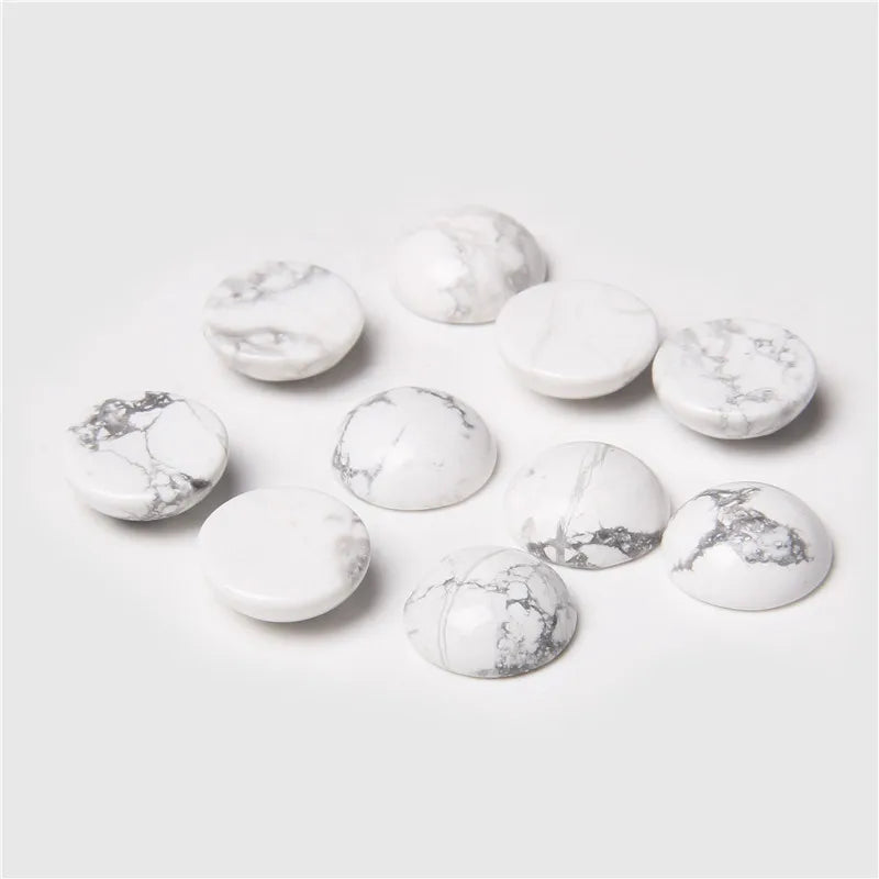 4/6/8/10/12/14mm Natural Stone Cabochon Round Semi-precious Cameo Fit DIY Ring Earring Bracelet Jewelry Making Finding 10pcs/lot