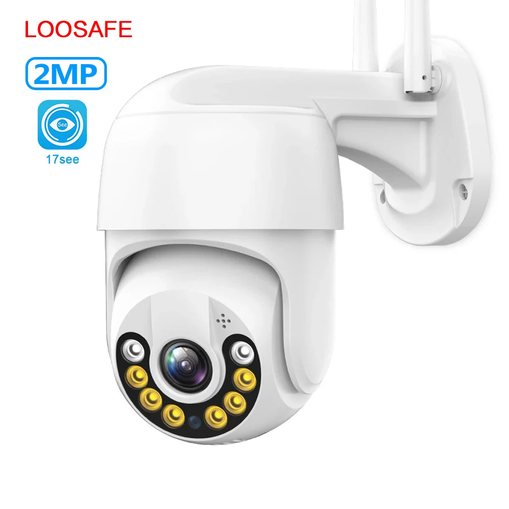 2022 New Arrival 17SEE APP Outdoor Security 2MP CCTV Cameras Wireless PTZ Dome Infrared Night Vision Waterproof CCTV Camera