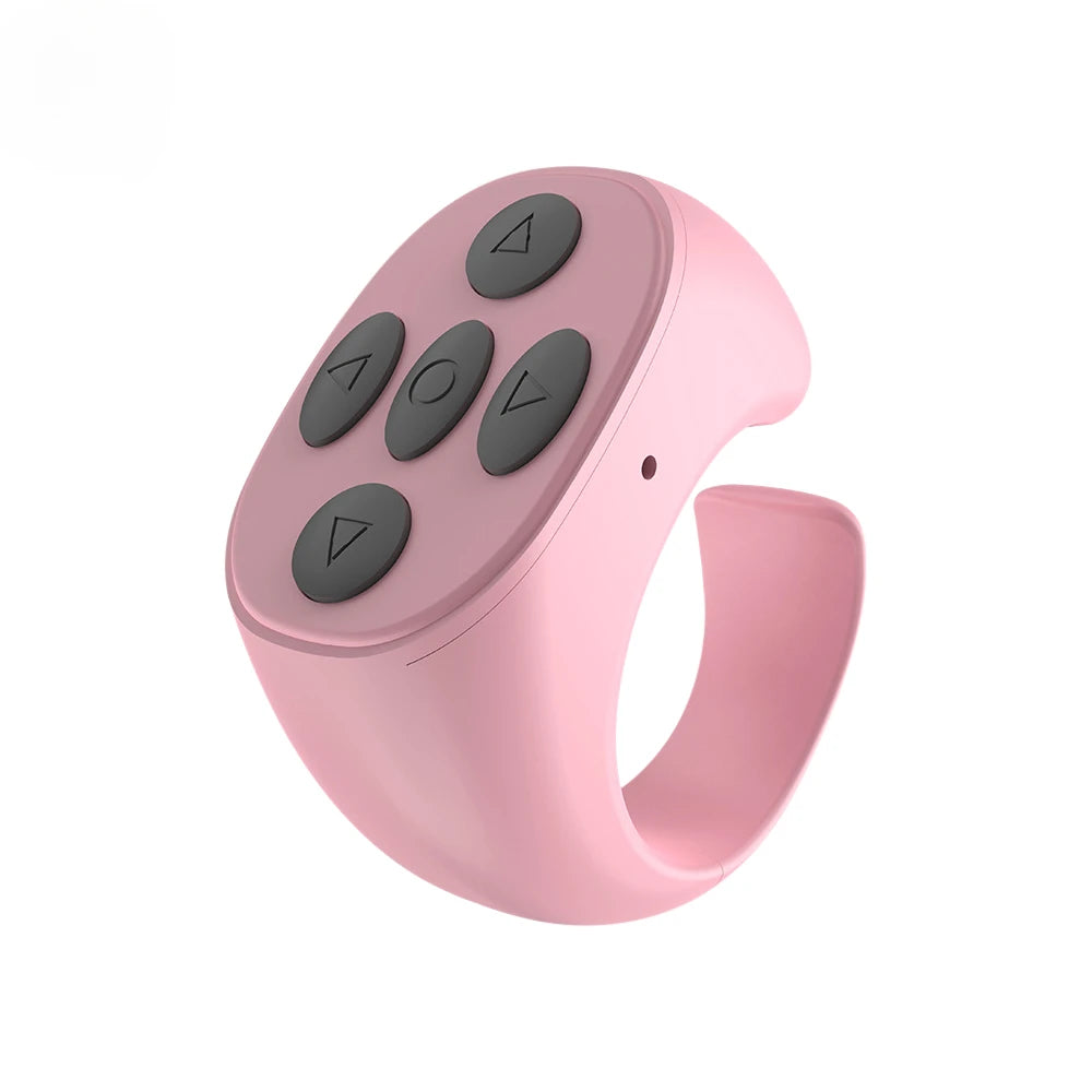 For Tik Tok Bluetooth Remote Control Self-timer Mobile Camera Lazy Person Self-timer Video Remote Control Fingertip Ring Gadget