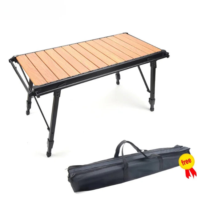 Portable Height Adjustable Folding Camping Table Picnic Barbecue IGT Table for Camping Car Travel
