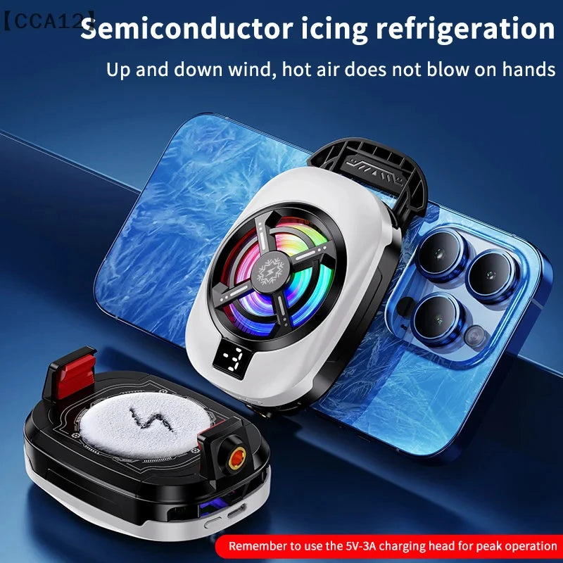 Portable Phone Stand Smart Cooler Adjustable Cooler Game Compatible with All Mobile Phones a Powerful Heat Dissipation Device