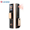 Locstar 3D Face Palm Vein Recognition Smart Fingerprint Digital Biometric Safe Tuya Wifi Door Lock With Camer and Doorbell