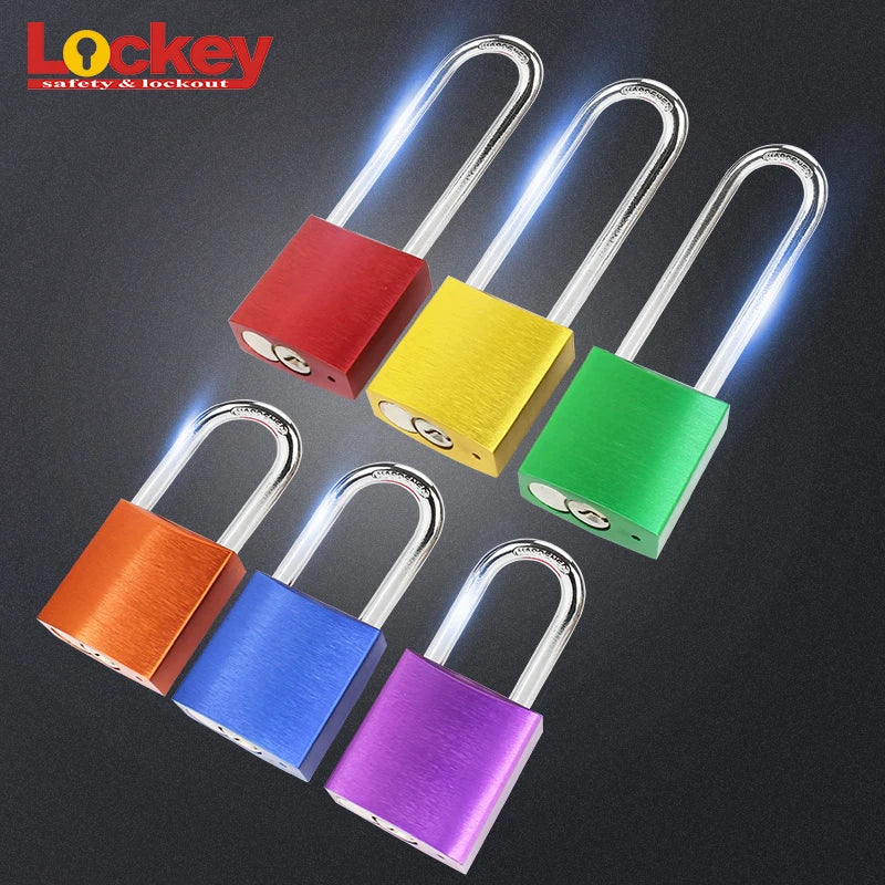 Custom Aluminum Pad Lock,Aluminum Color Padlock,Red Aluminum Safety Padlock