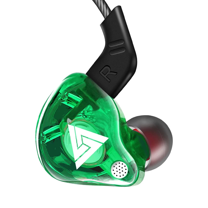 Original QKZ AK6 Copper Driver HiFi Wired Earphones Sport Running Headphones Bass Stereo Headset Music Earbuds