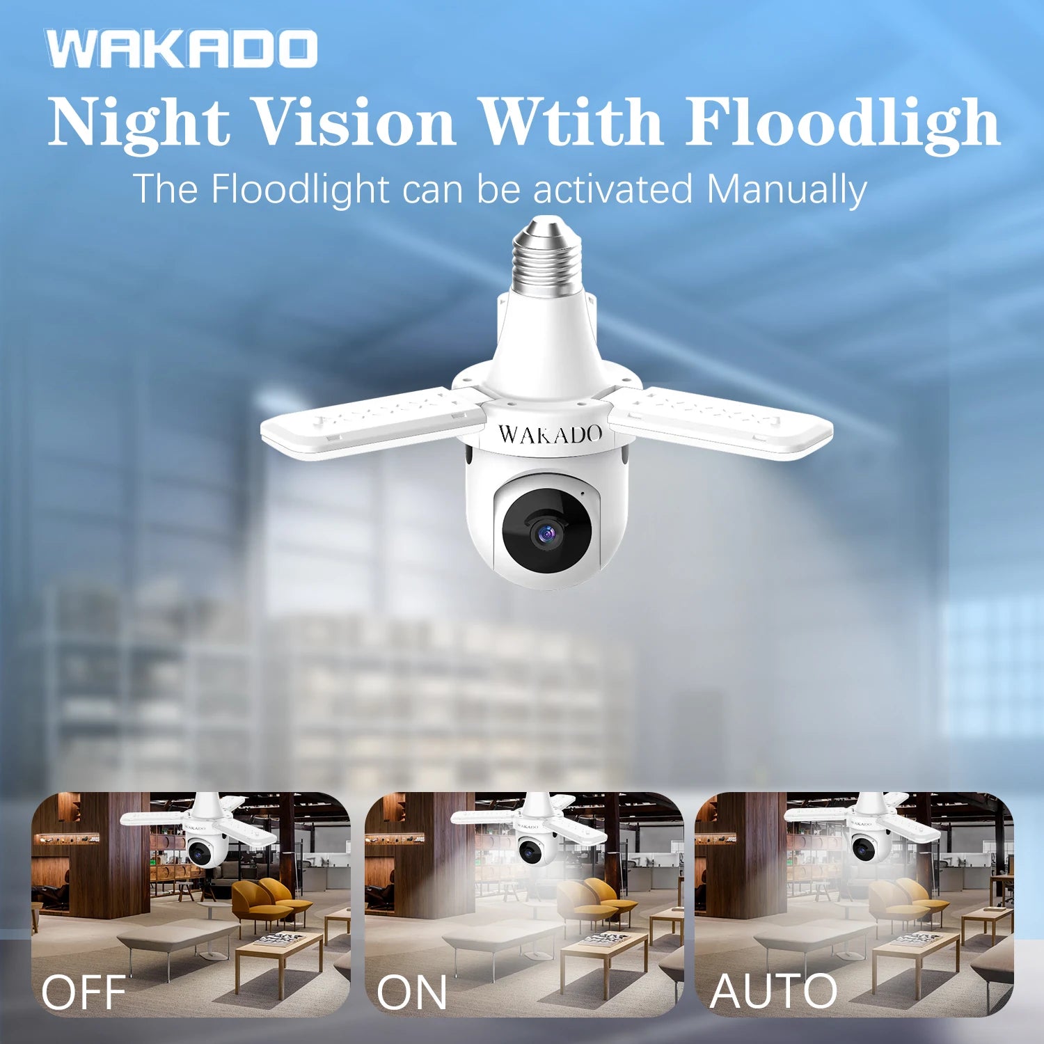 2025 Hot Sale Bulb Wifi Motion Detection Home Security Two-way Voice Indoor Cameras Screw Wide Angle