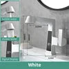 New 360 Degree Rotary Brass Basin Tap Gun Grey Pull Out Hot and Cold Bathroom Faucet with Temperature Digital Display