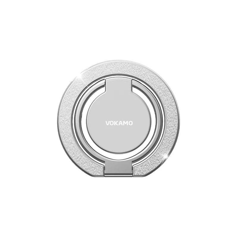 Dual-Sided Magnetic Ring Stand for iPhone 12/13/14/15/16/17 N52 Magnet Zinc Alloy Foldable Kickstand Holder for MagSafe Devices