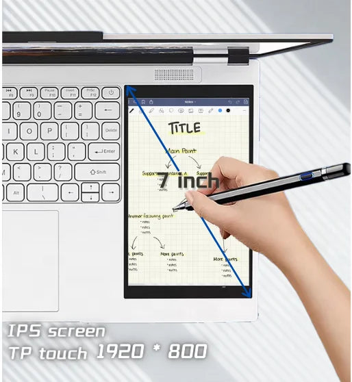 512GB SSD Personal & Home Laptops Computer Cheap Business Laptop Custom logo CPU N150 Win11 15.6+7inch Netbook