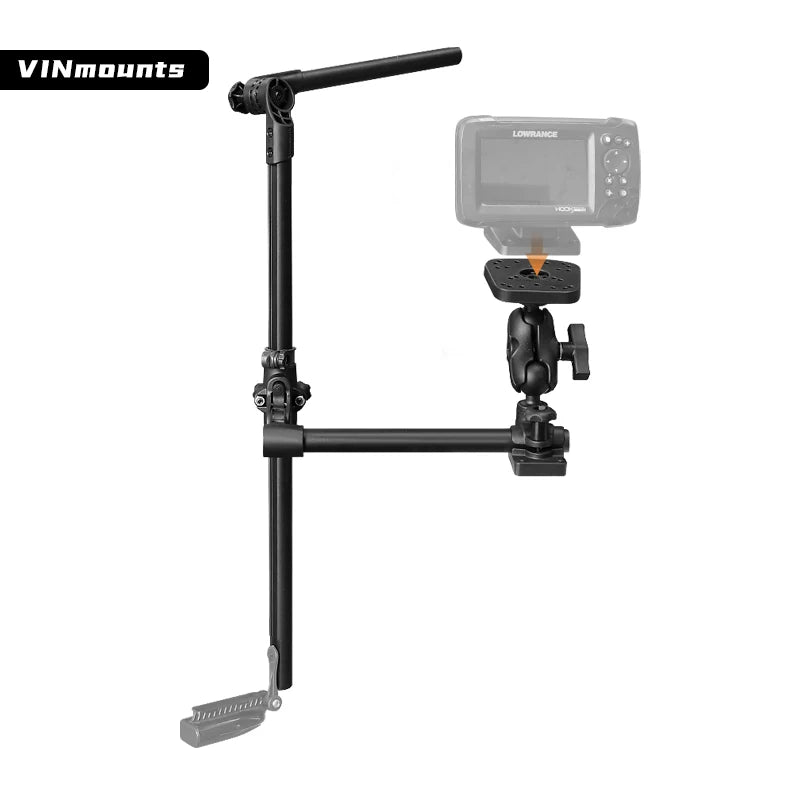 Transducer, Pole Mount Fish Finder Mount for Lowrance,Garmin,Humminbird