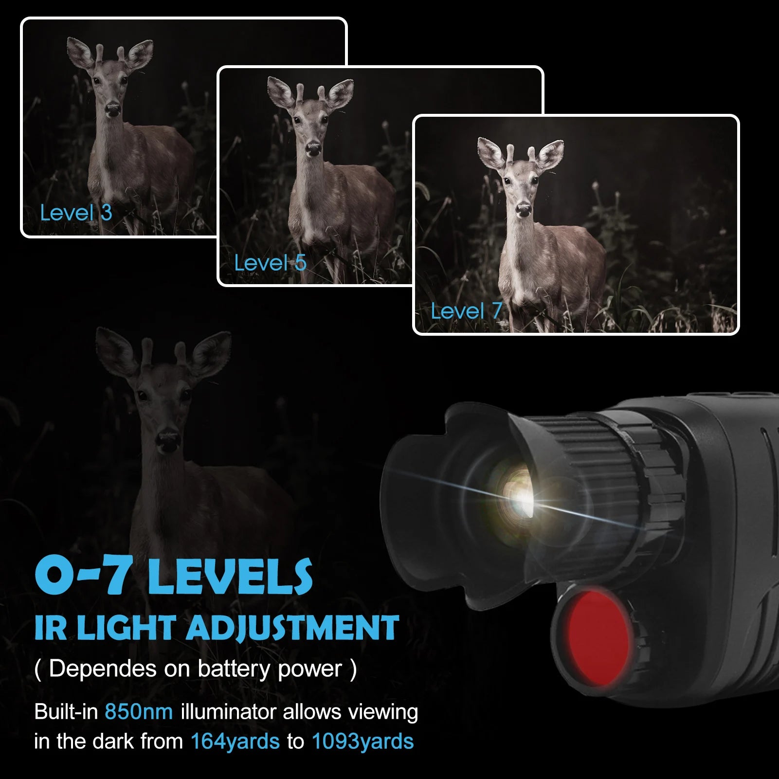 Hot R7 2.5K Digital Outdoor Attachment Shotkam Hunting Live Mini Cameras with Night Vision to Hunt for Investigation