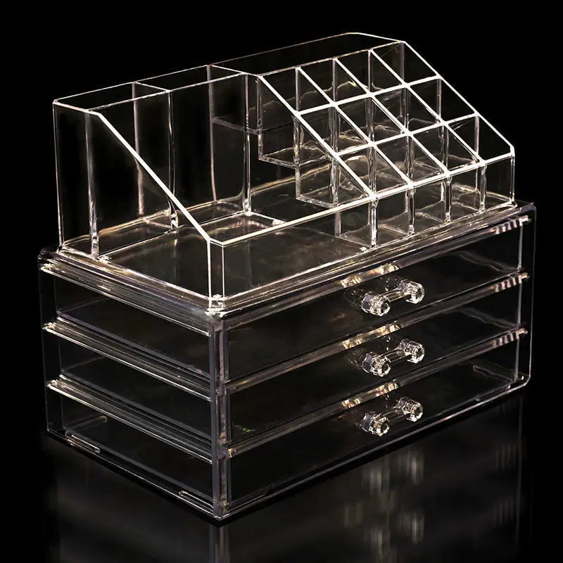 Cosmetics Beauty Supplies Acrylic Makeup Box Lipstick Jewelry Hair Accessories Makeup Brush Organizer Storage with Drawers