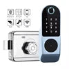 Kadonio Waterproof Keyless Lock Tuya Smart Wifi Password Digital Fingerprint Exterior Rim Door Lock