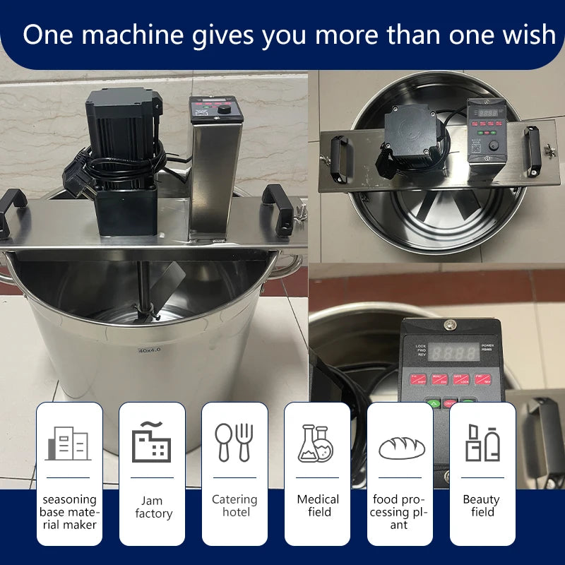 Cooking Mixer with Fully Automatic Brushless Motor, Small Commercial Mixing Pot, Sauce Seasoning and Jam Mixer
