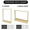 Practical Metal Desktop Menu Display Poster Board Business Card Stand for Store Office Table Decoration Accessory
