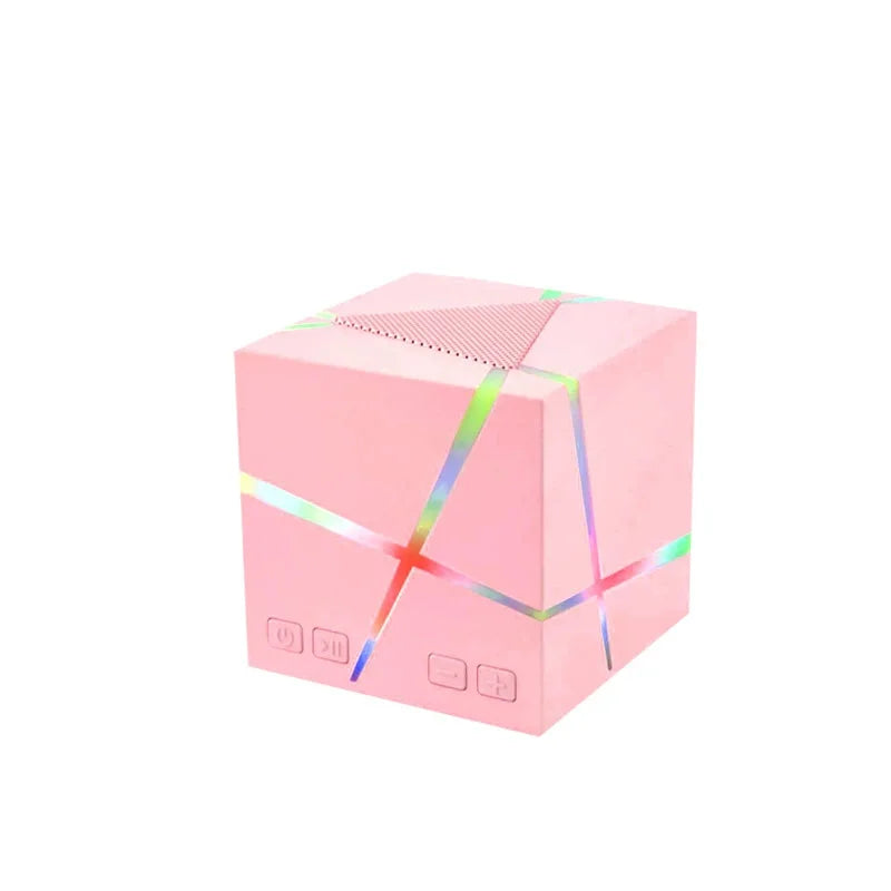 Music Sound 5W Powered Rgb Electronic Gadget Mini Cube Portable Speaker Outdoor Speaker